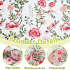 1 Yard Flower Pattern Embroidery Polyester Fabric AJEW-WH0314-473A-4
