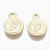 Brass Coin Charms KK-R132-090-NF-2