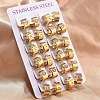201 Stainless Steel Wide Huggie Hoop Earrings EJEW-D354-14G-1