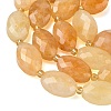 Natural Yellow Hematoid Quartz/Golden Healer Quartz Beads Strands G-A295-A06-01-4