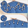 Acrylic Beaded Knitting Row Counter Chains HJEW-BC00015-4