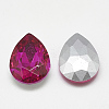 Pointed Back Glass Rhinestone Cabochons RGLA-T081-6x8mm-09-2