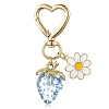 Acrylic Strawberry Pendant Decoration HJEW-SW00120-02-1