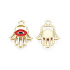 Light Gold Plated Alloy Pendants ENAM-T009-17B-01-3