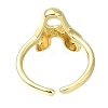 Rack Plating Brass Open Cuff Rings RJEW-S394-01G-A-3