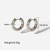 Stainless Steel Simple Fashion Circle Earrings for Daily Wear VI3249-2-1