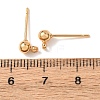 SHEGRACE Brass Round Ball Stud Earring Findings XGR0051G-39G-A-3