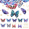 DIY Butterfly Wings Epoxy Resin Dangle Earring Making Kits DIY-TA0012-74-1