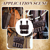 Rectangle Retro PU Leather Magic Potions Belt Pouch Waist Bags AJEW-WH0816-405-5