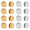 12Pcs 2 Colors 304 Stainless Steel Vortex Cuff Earrings EJEW-UN0002-54-1