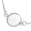 304 Stainless Steel Cable Chain Satellite Chain Bracelet Making BJEW-JB13164-03-3