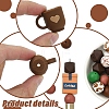 80Pcs 14 Styles Silicone Focal Beads SIL-YW0002-36-2