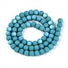 Frosted Opaque Glass Beads Strands GLAA-T032-P6mm-MBB13A-2