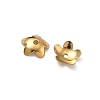 304 Stainless Steel Bead Caps STAS-P448-09K-G-2