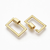 Brass Screw Carabiner Lock Charms KK-T047-10G-3