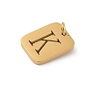 304 Stainless Steel Charms STAS-R001-01G-K-2