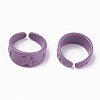 Spray Painted Alloy Cuff Rings X-RJEW-T011-30B-RS-2