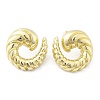 Brass Stud Earrings for Women EJEW-U035-02G-4