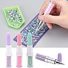 Lipstick Shape Plastic Nail Art Rhinestones Picker Pen MRMJ-FH0001-08-3