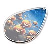 Halloween Theme Opaque Acrylic Pendants SACR-Z004-03G-2