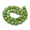 Opaque Solid Color Glass Beads Strands GLAA-N032-08J-2