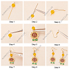 SUNNYCLUE DIY Sunflower and Bee Earring Making Kit DIY-SC0020-20-4