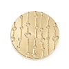 Texture Theme Roung Brass Stamp Head AJEW-M036-06H-G-1