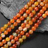 Natural Striped Agate/Banded Agate Beads Strands G-I254-03B-02-1