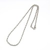 Fashionable 304 Stainless Steel Rope Chain Necklace Making X-STAS-A028-N052P-1