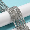 Faceted Round Natural Labradorite Bead Strands LS-G-I156-03-4mm-7