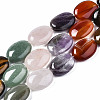 Natural Green Aventurine & Rose Quartz & Red Agate & Tiger Eye & Amethyst Beads Strands X-G-S364-095-1