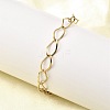 304 Stainless Steel Link Chain Bracelets for Women BJEW-A051-02G-2