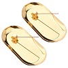 2Pcs Hexagon Brass Incense Burner Holder AJEW-ME0004-08-1