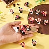 16Pcs 4 Colors Resin Coffee Model Ornaments AJEW-TA0002-79-6