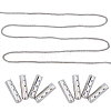 20Pcs Column Alloy Shoelace Buckle Connectors FIND-CY0001-95B-7