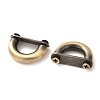 Zinc Alloy D Clasps PALLOY-A068-02AB-2