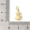 Rack Plating Brass Clear Cubic Zirconia Pendants KK-Z056-27G-3