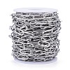 Tarnish Resistant 304 Stainless Steel Paperclip Chains CHS-F011-01A--P-3