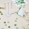 90Pcs 3 Colors Glass Imitation Jade Button Pendants DIY-SC0032-65-4