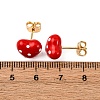Brass Micro Pave Cubic Zirconia Stud Earrings EJEW-D328-01G-03-5