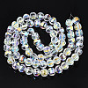 Electroplate Transparent Glass Beads Strands X-EGLA-N002-30-C01-2