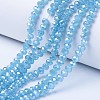 Electroplate Glass Beads Strands EGLA-A044-J3mm-A04-1