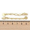 Brass Ends with Chains X-KK-P283-34G-3