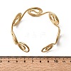 304 Stainless Steel Cuff Bangles for Women LS-BJEW-Z150-01G-01-5