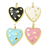 Rack Plating Brass Enamel Pendants KK-L224-046G-1