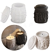 Column with Angel Pattern DIY Silicone Candle Molds PW-WG01931-01-2