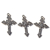 Zinc Alloy Micro Pave Cubic Zirconia Pendants PW-WG99376-02-1