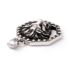 Tibetan Style 304 Stainless Steel Pendants STAS-P305-40AS-2