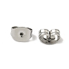 Tarnish Resistant 201 Stainless Steel Ear Nuts X-STAS-S028-11-1