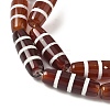 Rice Shape Tibetan Style dZi Beads Strands G-A269-A09-01-4